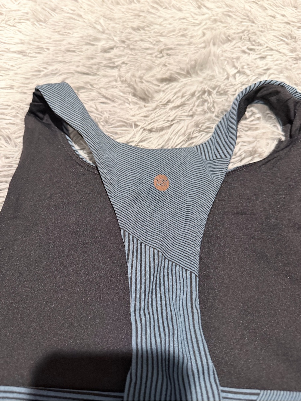Splits59 Ribbed Racerback Sports Bra - Steel Blue - Picture 3 of 3